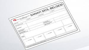 Sanayi Sicil Belgesi